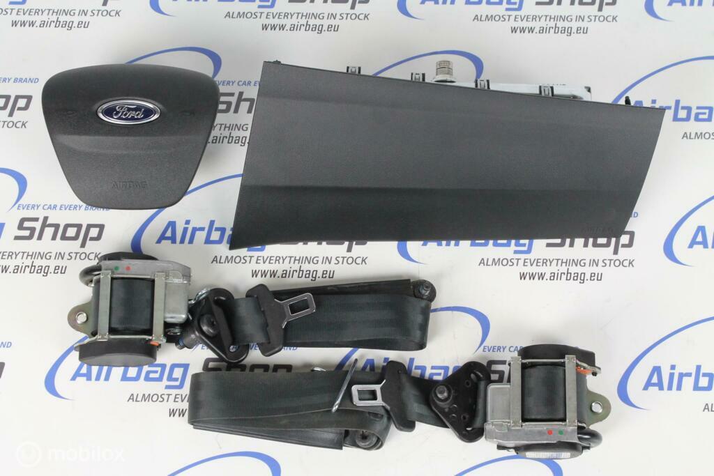 Airbag set Paneel set zwart Ford Transit custom 2012 – 2023, Auto-onderdelen, Gebruikt, Ophalen of Verzenden