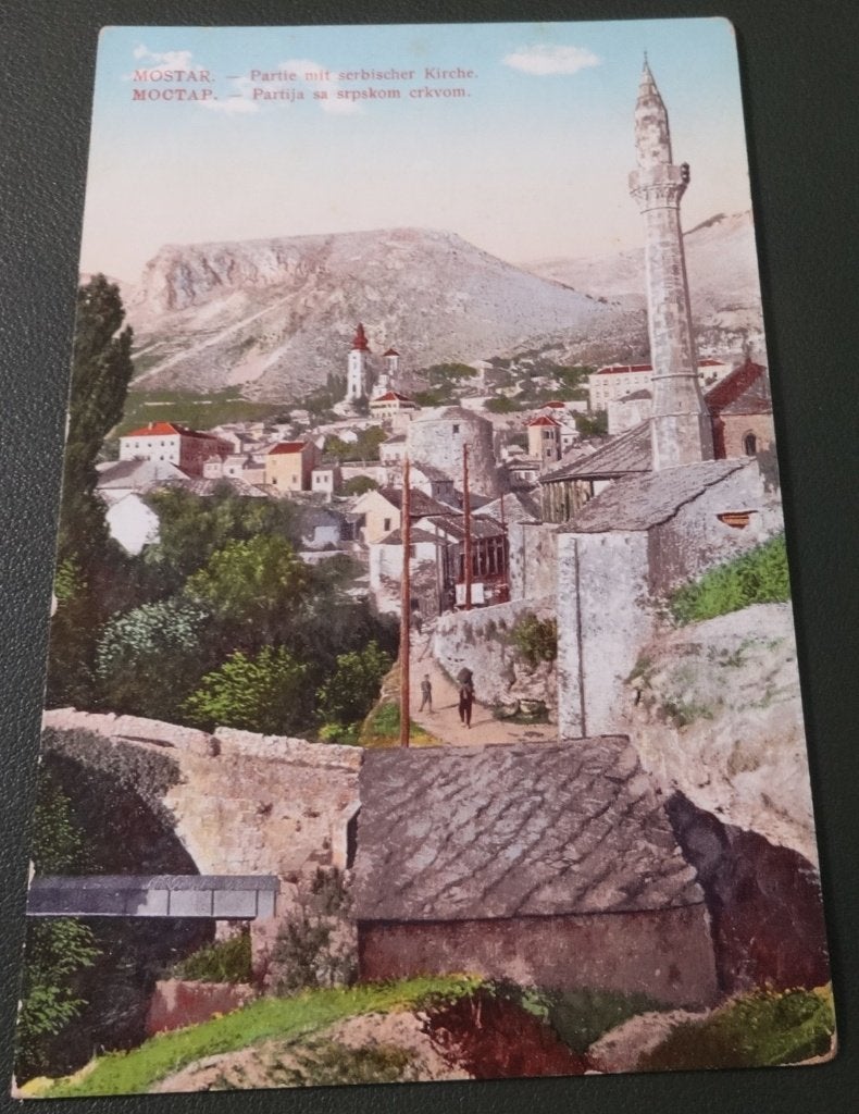 Mostar - Partie mit Serbischer Kirche - Bosnië 1912 - KPB01, Verzenden, Voor 1920, Ongelopen, Overig Europa