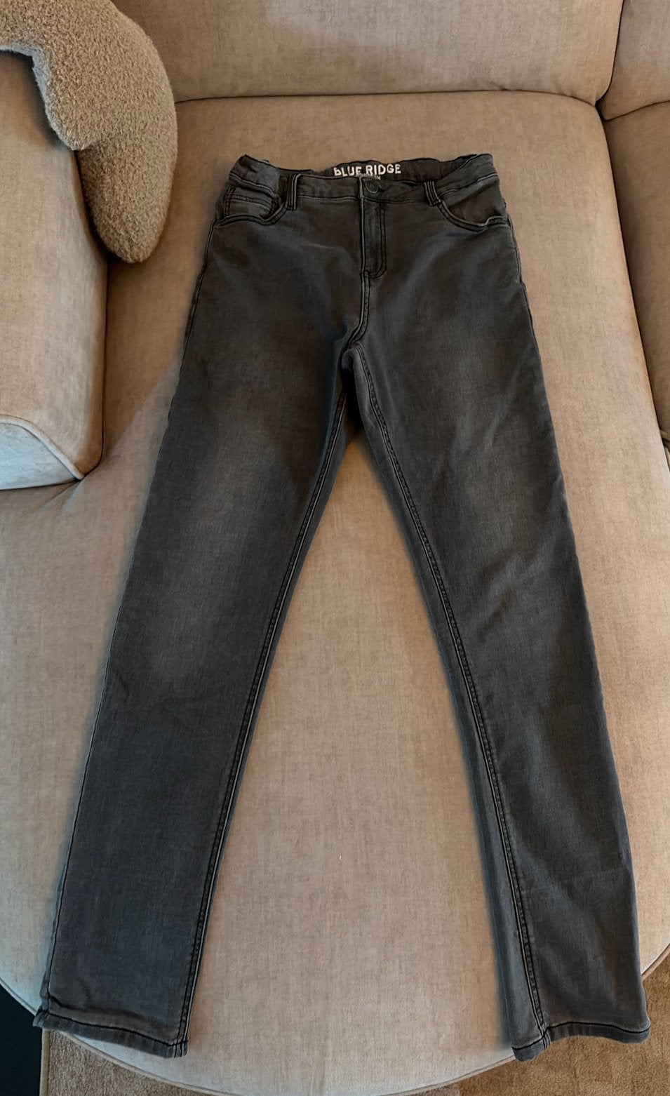 Stoere grijze spijkerbroek van Blue Ridge, maat 176, Ophalen of Verzenden, Nieuw, Jongen, Broek