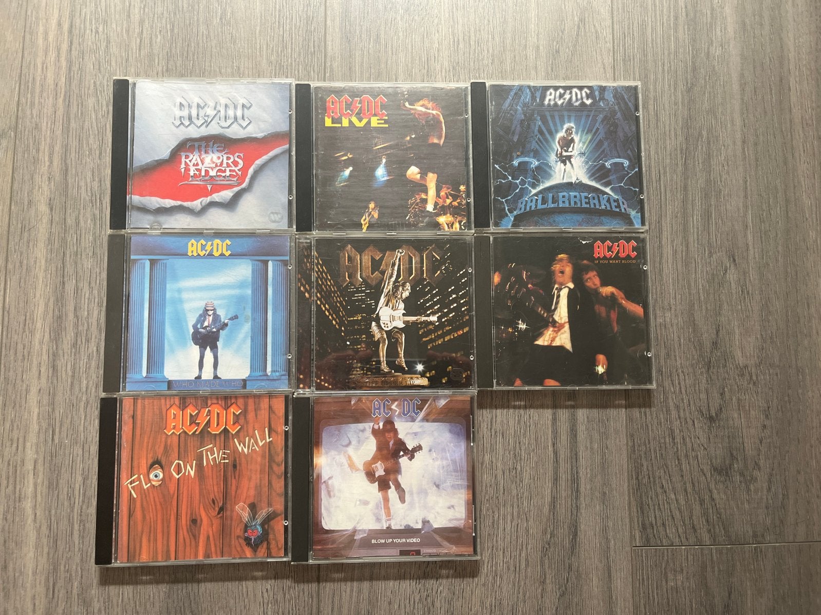 AC/DC Collectie CD’s - 8 Albums, Ophalen of Verzenden, Gebruikt, Hardrock, Album