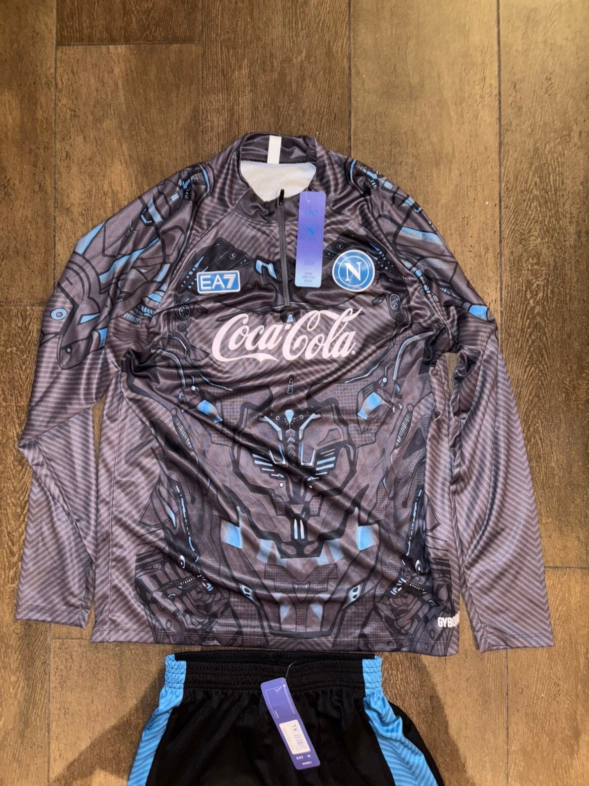 SSC Napoli EA7 Cyborg trainingspak 2025/26 nieuw XL, Ophalen of Verzenden, Zo goed als nieuw, Shirt