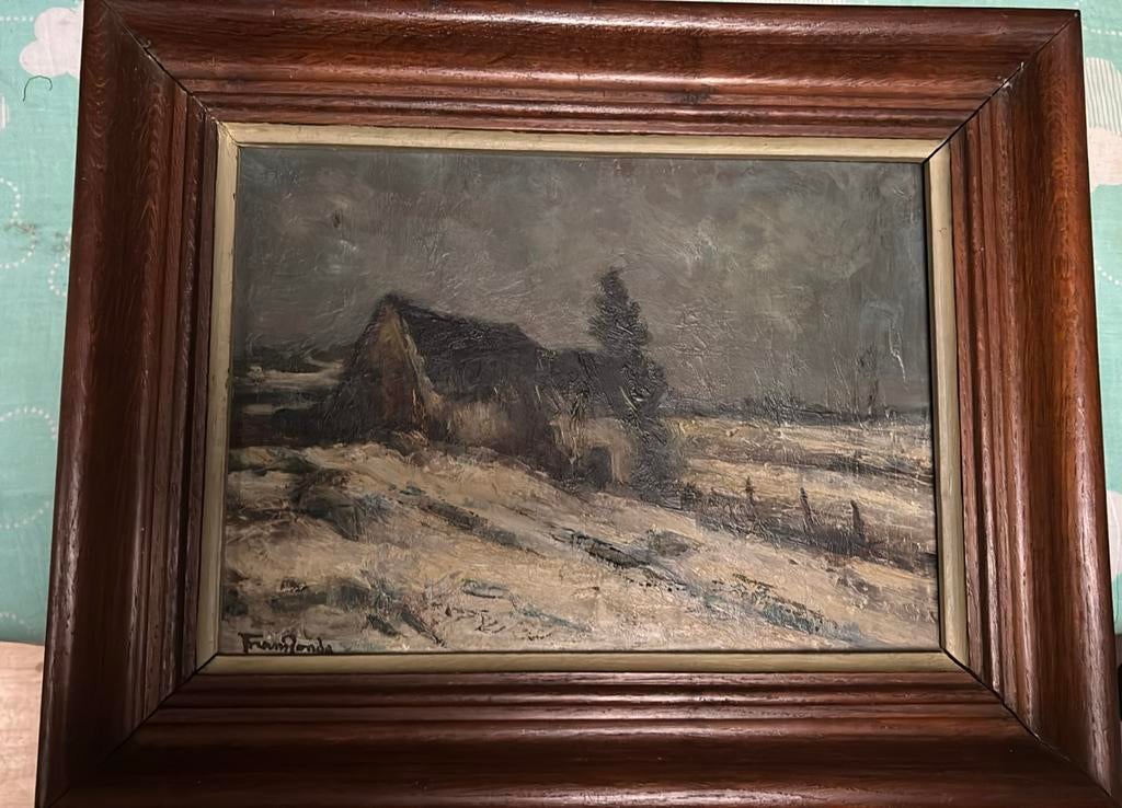Schilderij Frans Ronda, Antiek en Kunst, Kunst | Schilderijen | Klassiek, Ophalen