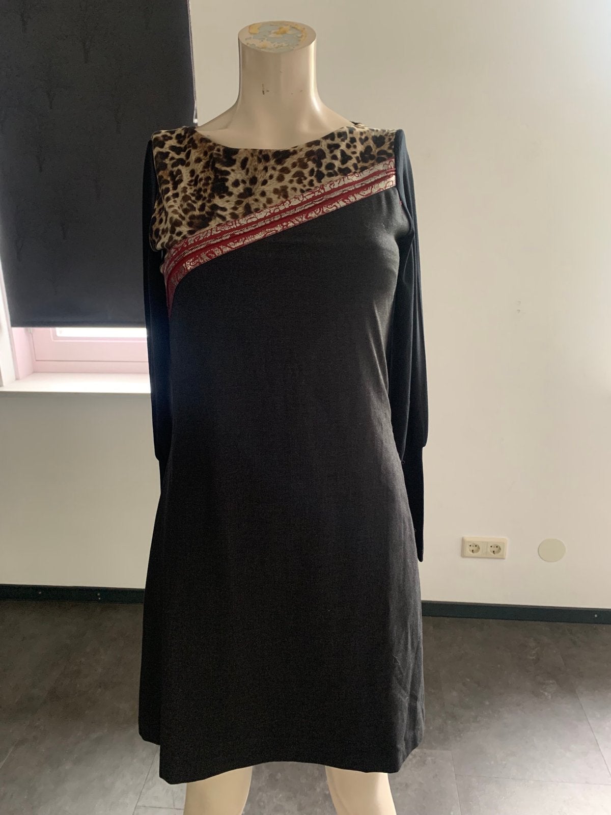 Save The Queen jurk met dierenprint en lange mouwen, Meerkleurig, Nieuw, Ophalen of Verzenden, Maat 34 (XS) of kleiner