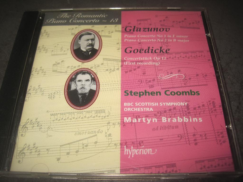 Glazunov Goedicke Piano Concertos op Hyperion, Ophalen of Verzenden, Classicisme, Zo goed als nieuw, Kamermuziek