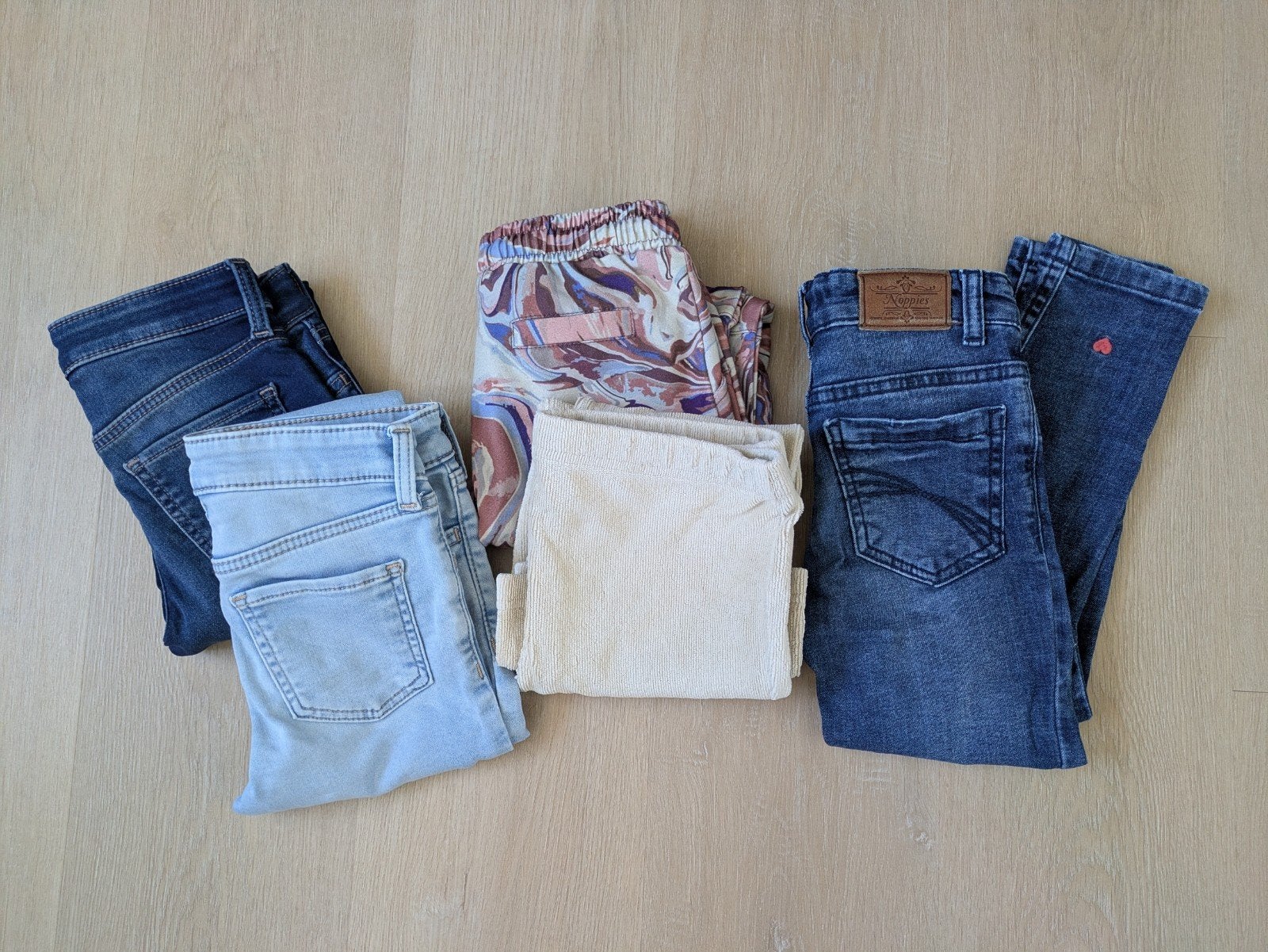 Kledingpakket broeken meisjes, maat 116, Ophalen of Verzenden, Zo goed als nieuw, Maat 116