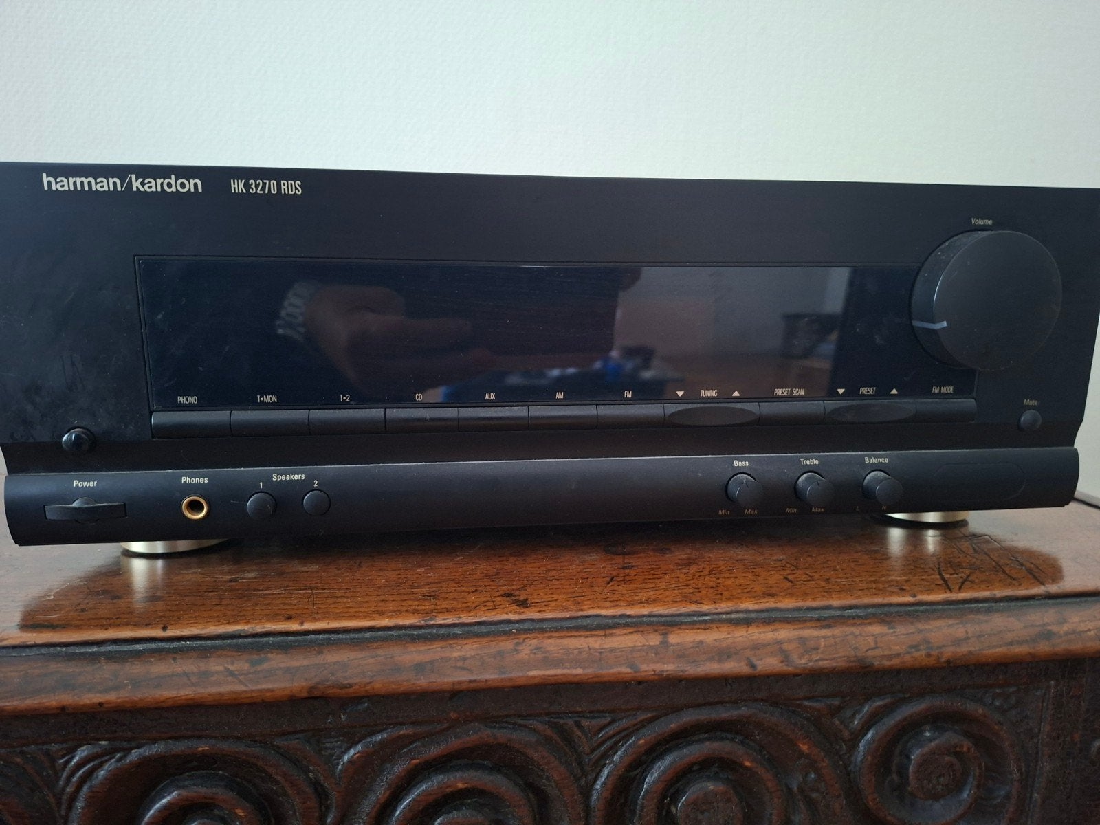 Harman Kardon HK 3270 RDS Tuner Versterker, Gebruikt, 60 tot 120 watt, Stereo, Ophalen