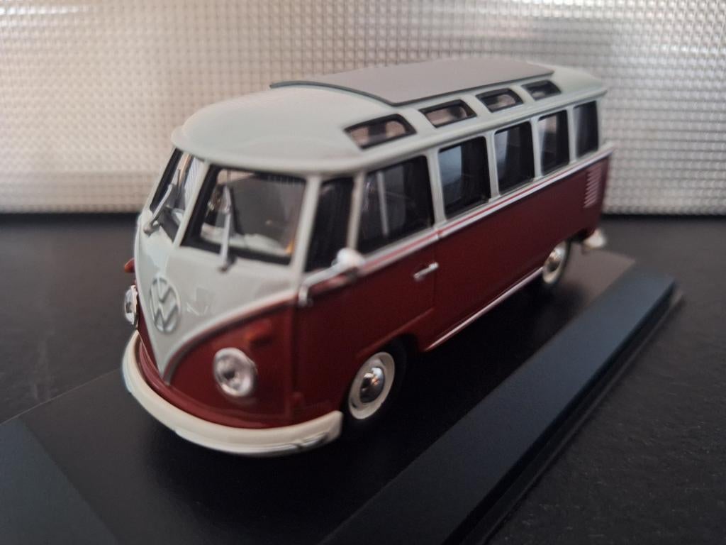 Volkswagen T1 Samba 1961 Schaal 1:43, Overige merken, Nieuw, Ophalen of Verzenden, Maxichamps