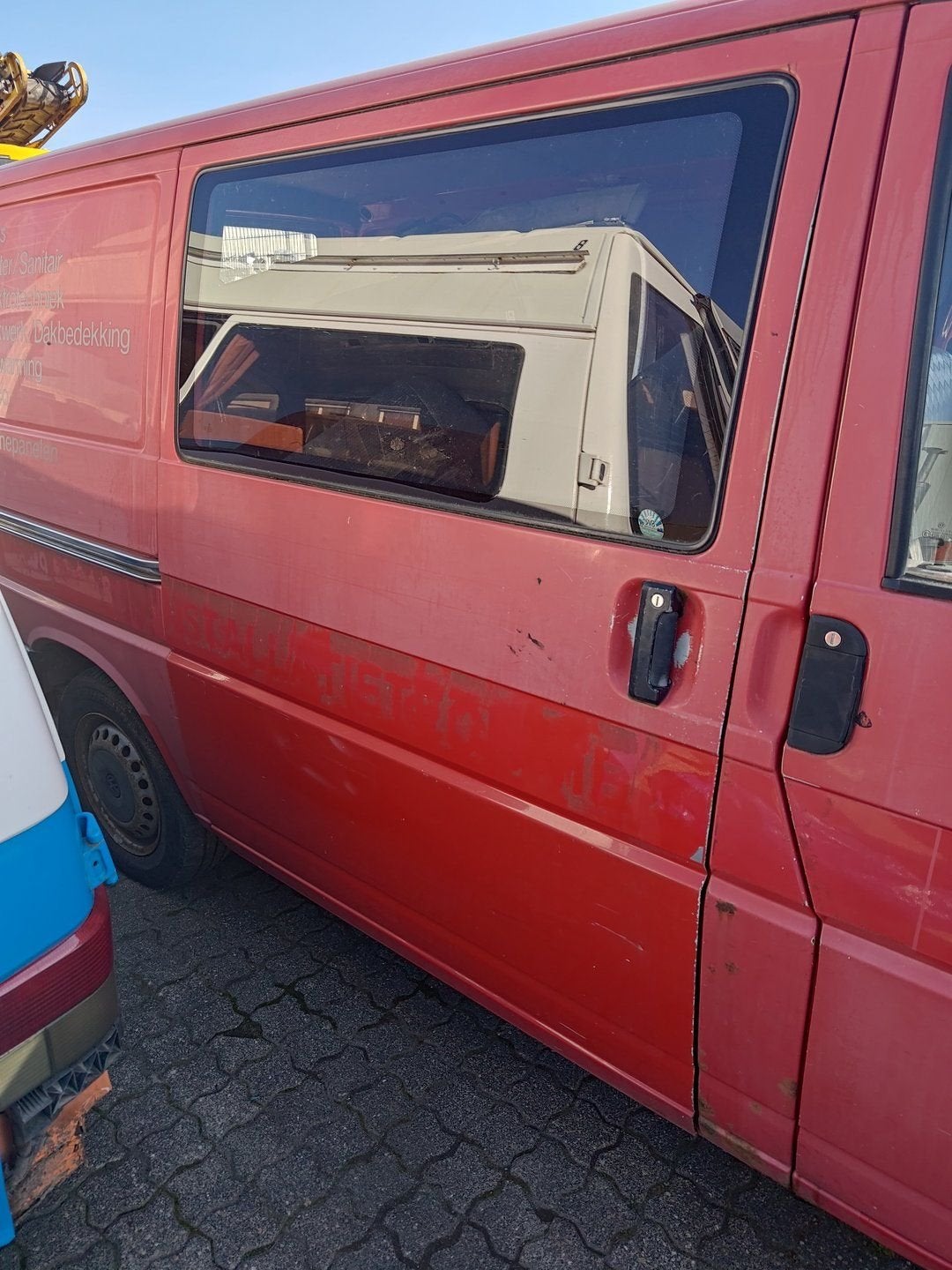 Schuifdeur Transporter T4 Rood R300, Gebruikt, -, -, Ophalen of Verzenden