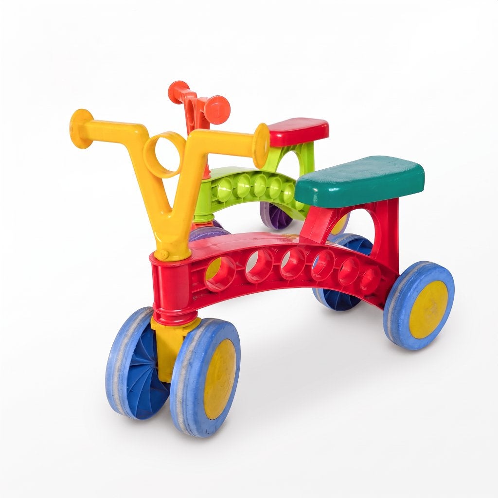Lena Multicolor (loop)fiets kinderspeelgoed wagen loopfiets, Ophalen of Verzenden, Zo goed als nieuw, Loopfiets