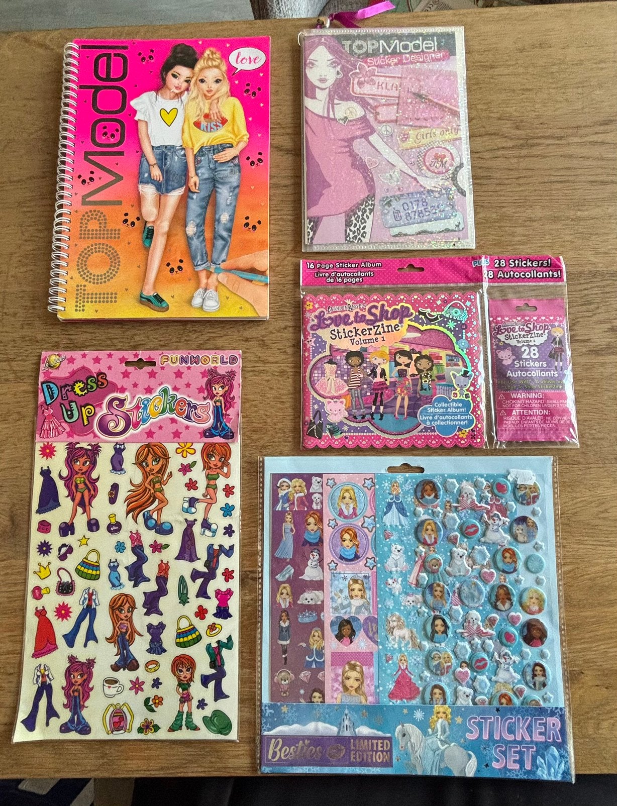 Grote collectie TOPModel en andere stickerboeken/stickers, Ophalen of Verzenden, Zo goed als nieuw, Overige typen