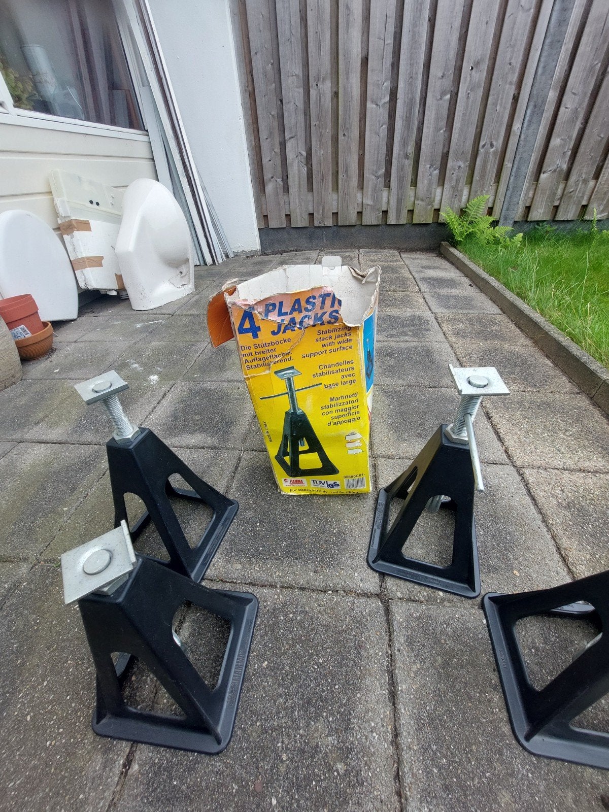 4x Plastic Kriksteunen - Stabiliserende Steunen, Ophalen
