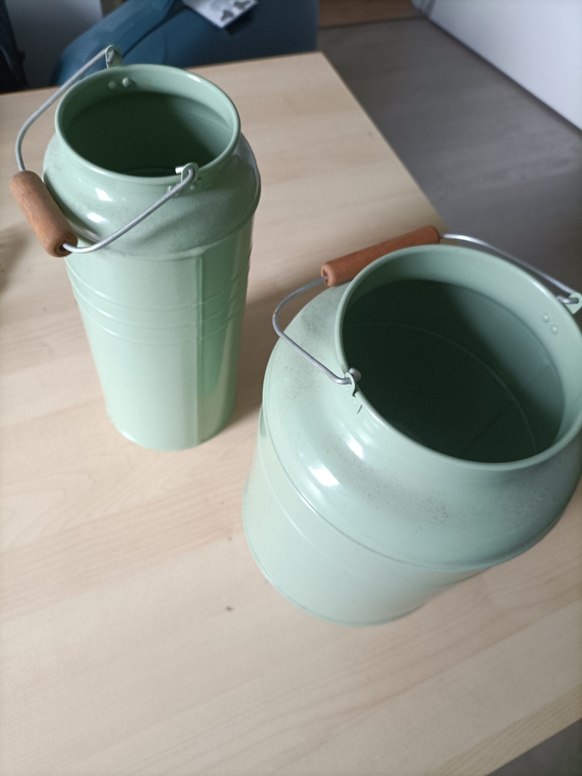Set melkbussen Socker van Ikea mintgroen, Ophalen, Met handvat, 30 cm, Zo goed als nieuw