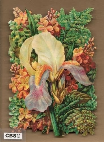 Grote bloem in boeket poezieplaatjes 5098, Ophalen of Verzenden