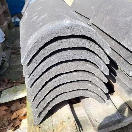 Betonpan vorsten UNI vorst 6 stuks + 1 beginvorst sneldek, Ophalen, Steen of Klei, Zwart, Zo goed als nieuw