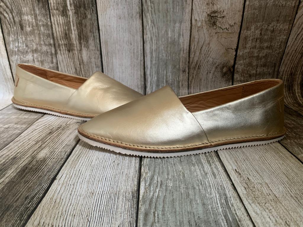 Nieuwe gave gouden leren Shabbies schoenen (Maat 37), Overige kleuren, Verzenden, Instappers, Nieuw