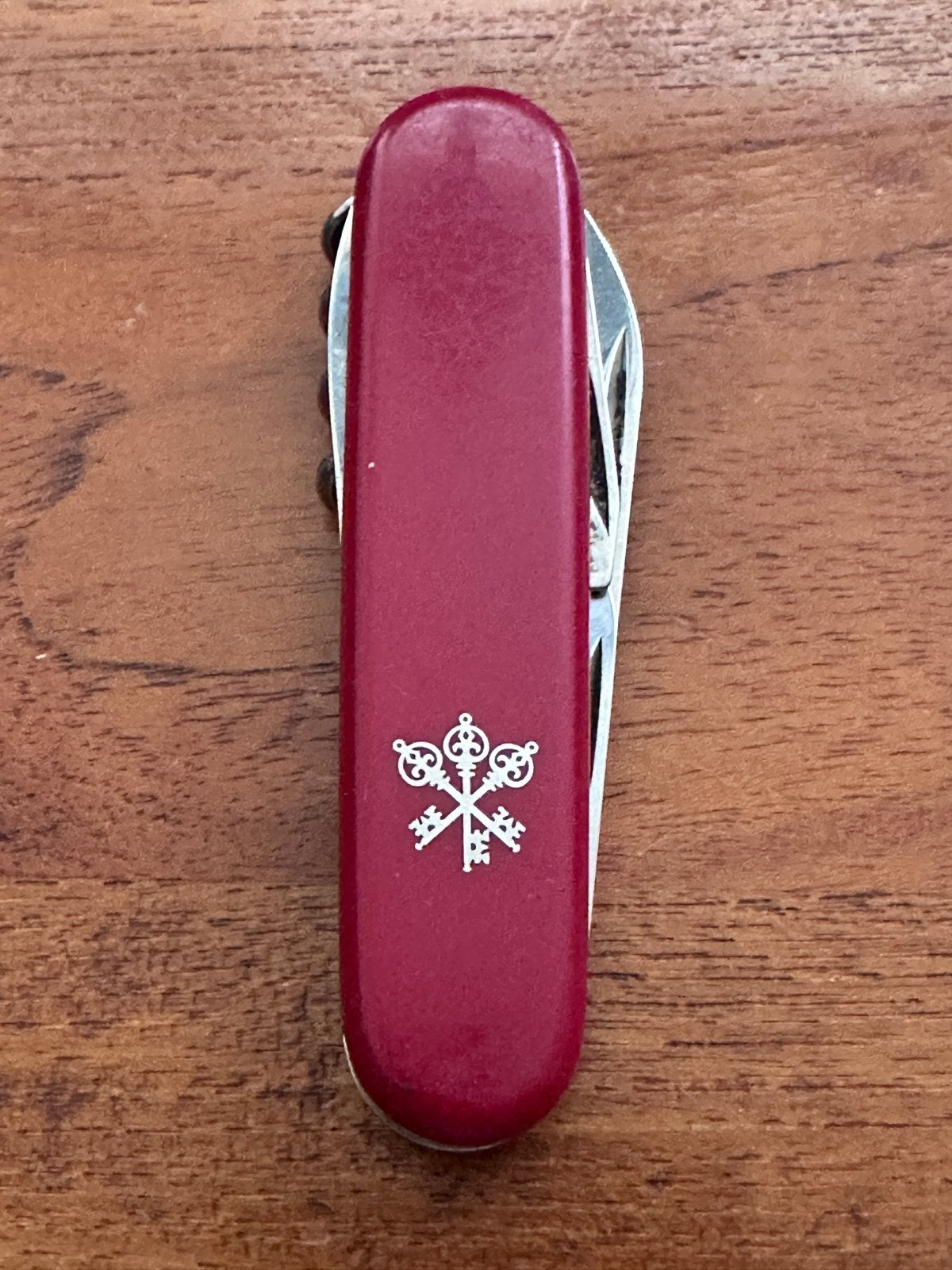 Victorinox zakmes met UBS-logo – Zwitsers relatiegeschenk, Ophalen, Gebruikt