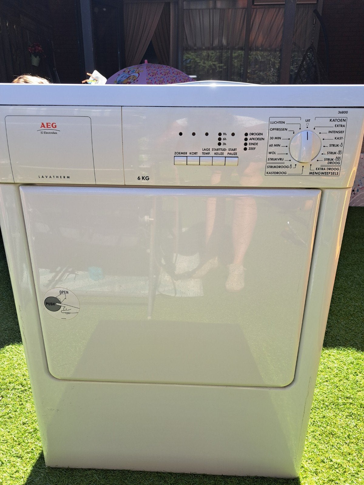 AEG wasdroger zonder slang, Witgoed en Apparatuur, Wasdrogers, Ophalen, Luchtafvoer, 85 tot 90 cm