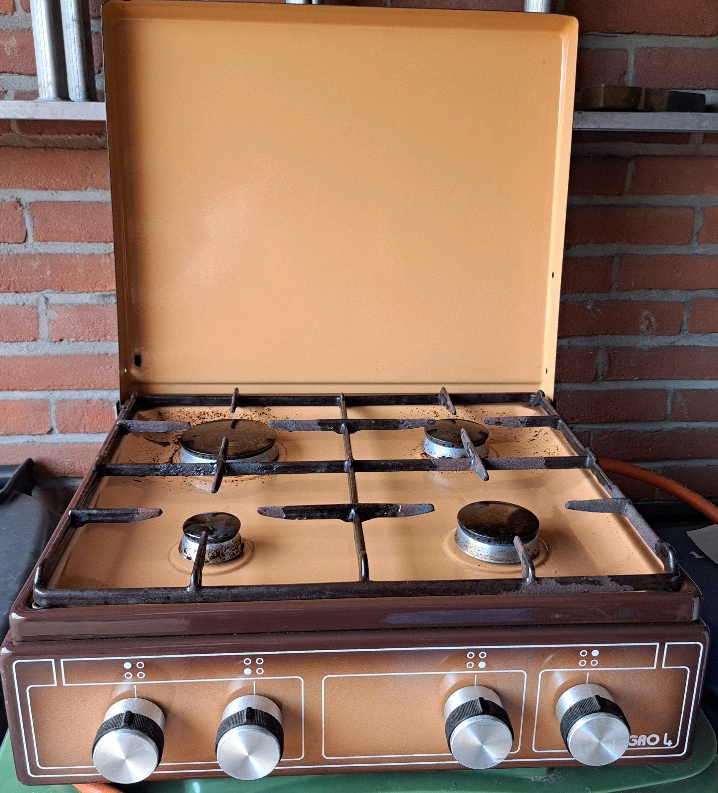Retro Kooktoestel voor Caravan/Voortent - 4 Pits., Caravans en Kamperen, Ophalen, Gebruikt