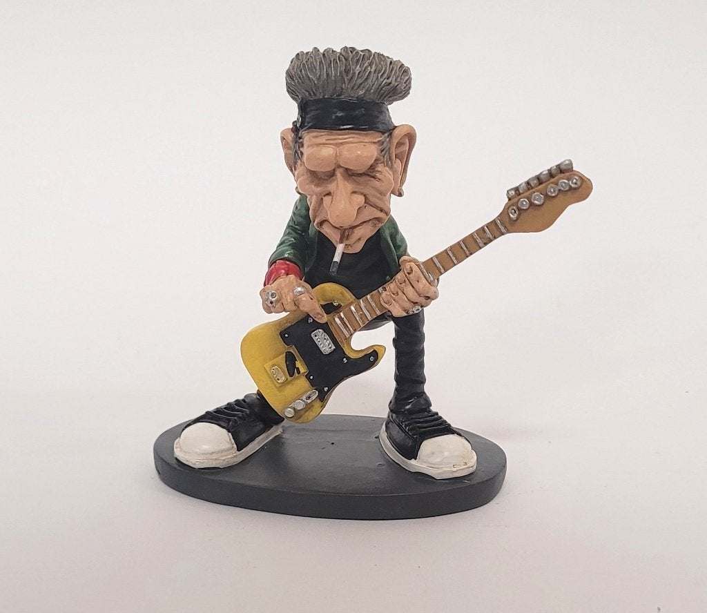Keith Richards Rolling Stones beeldje by Warren Statford, Verzamelen, Info@deconoord.nl, Deco Noord, Nieuw, Ophalen of Verzenden