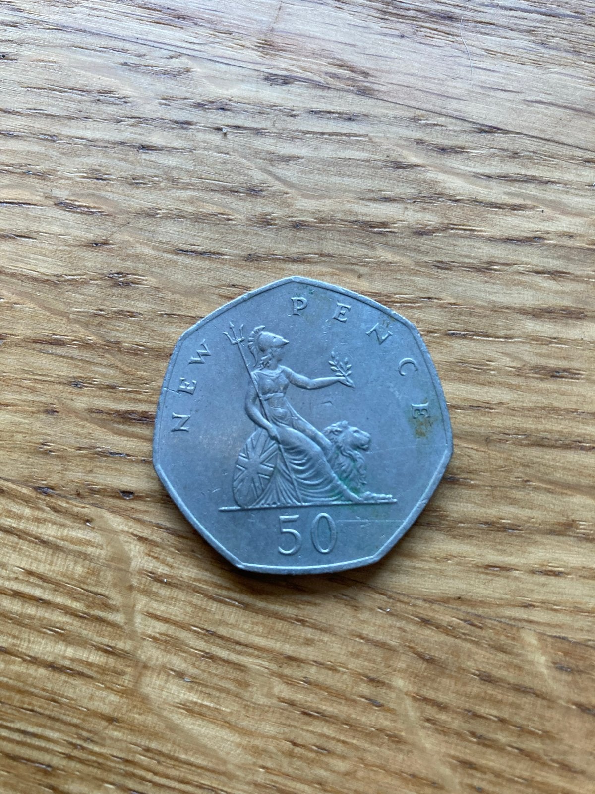 50 New Pence munt uit 1980 - Elizabeth II, Ophalen of Verzenden, Overige landen, Losse munt