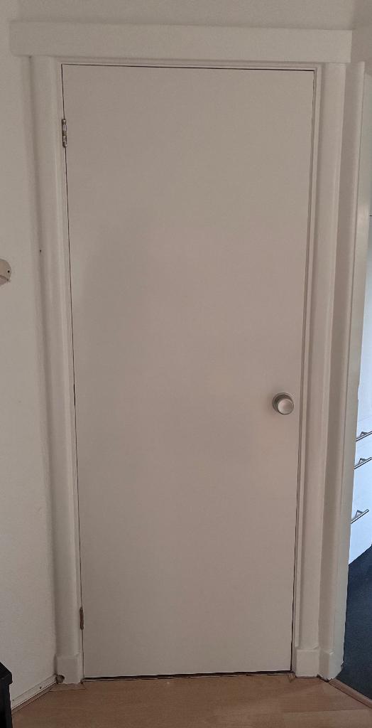 Witte kastdeur, Ophalen, Gebruikt, Binnendeur, 200 tot 215 cm