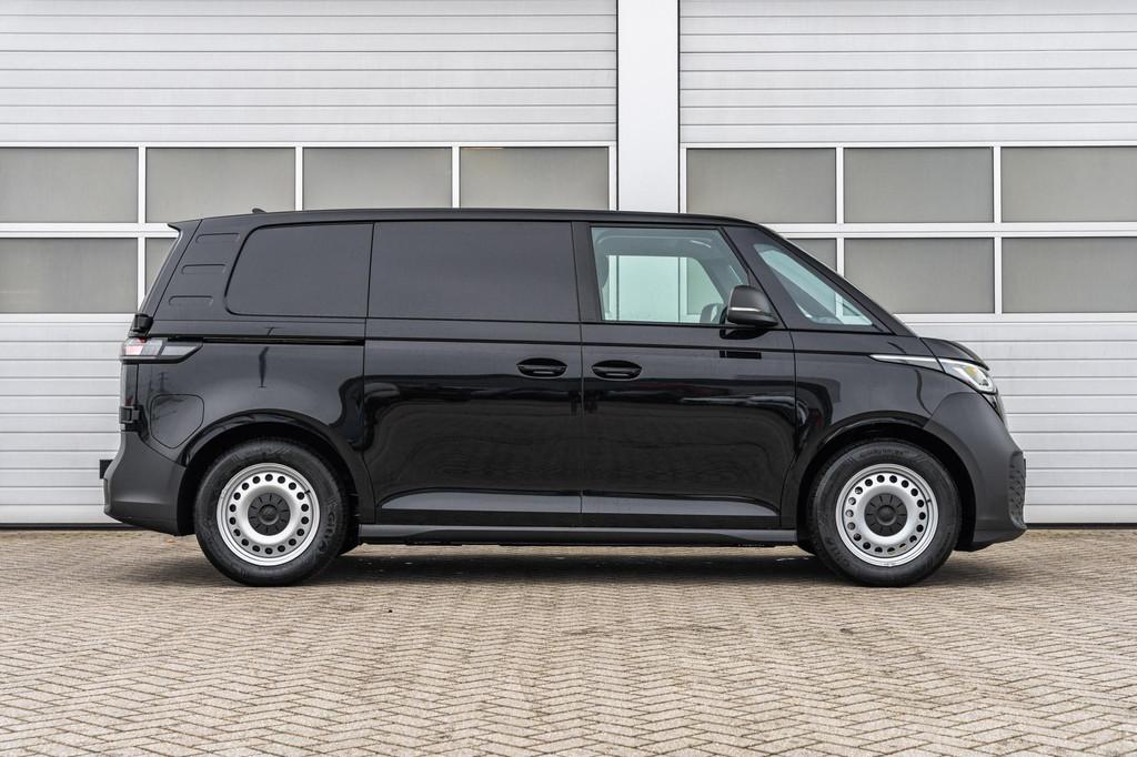 Volkswagen ID. Buzz Cargo Economy Business 286pk 79 kWh | Tr, Auto's, Bestelauto's, Automaat, 12 maanden, Zwart, Volkswagen
