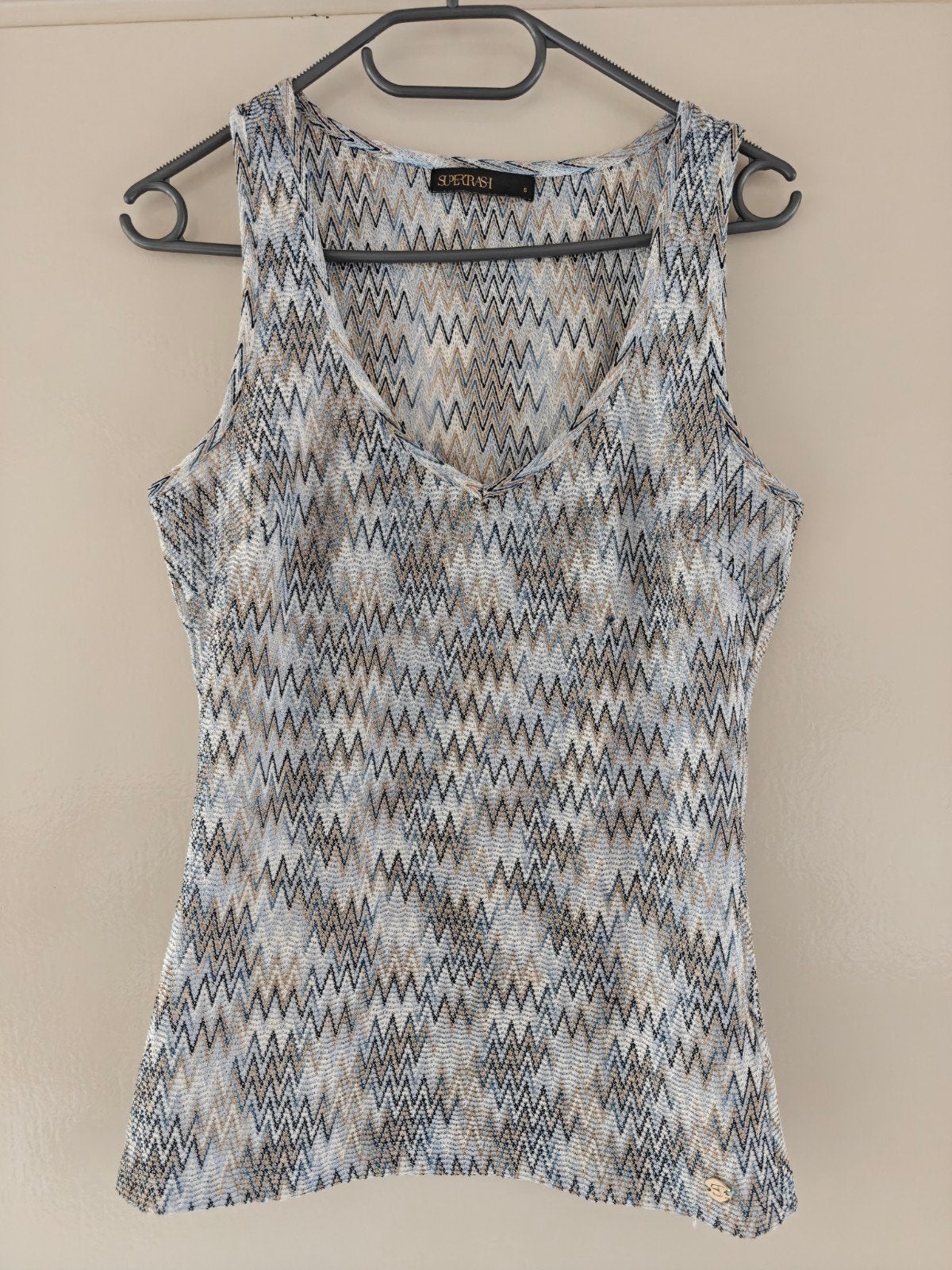 SuperTrash Zigzag Top Maat S, Kleding | Dames, SuperTrash, Meerkleurig, Ophalen of Verzenden, Zo goed als nieuw