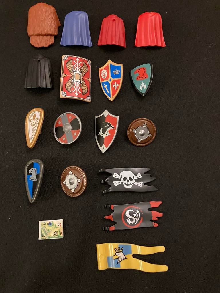 Playmobil schilden, capes., Ophalen of Verzenden, Zo goed als nieuw