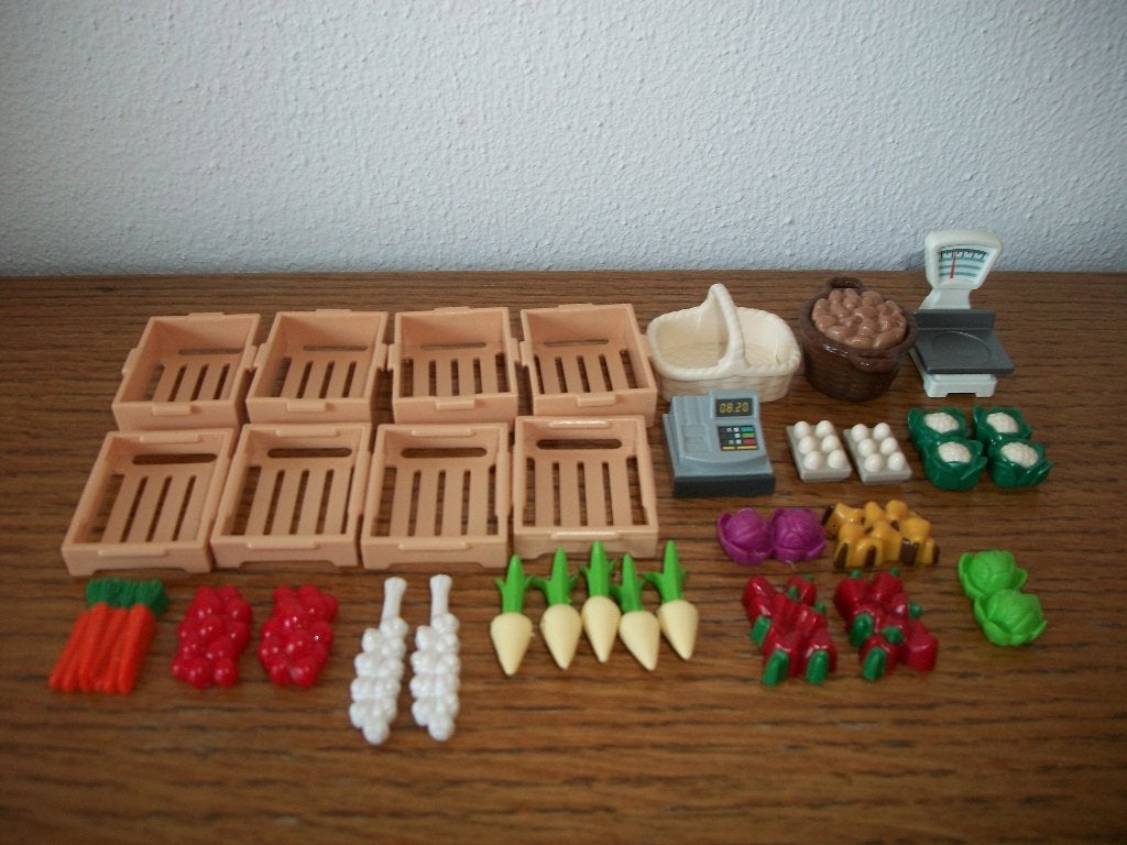 Groente / fruit / bakjes / weegschaal / kassa / mandje etc., Ophalen of Verzenden, Nieuw, City life, Complete set