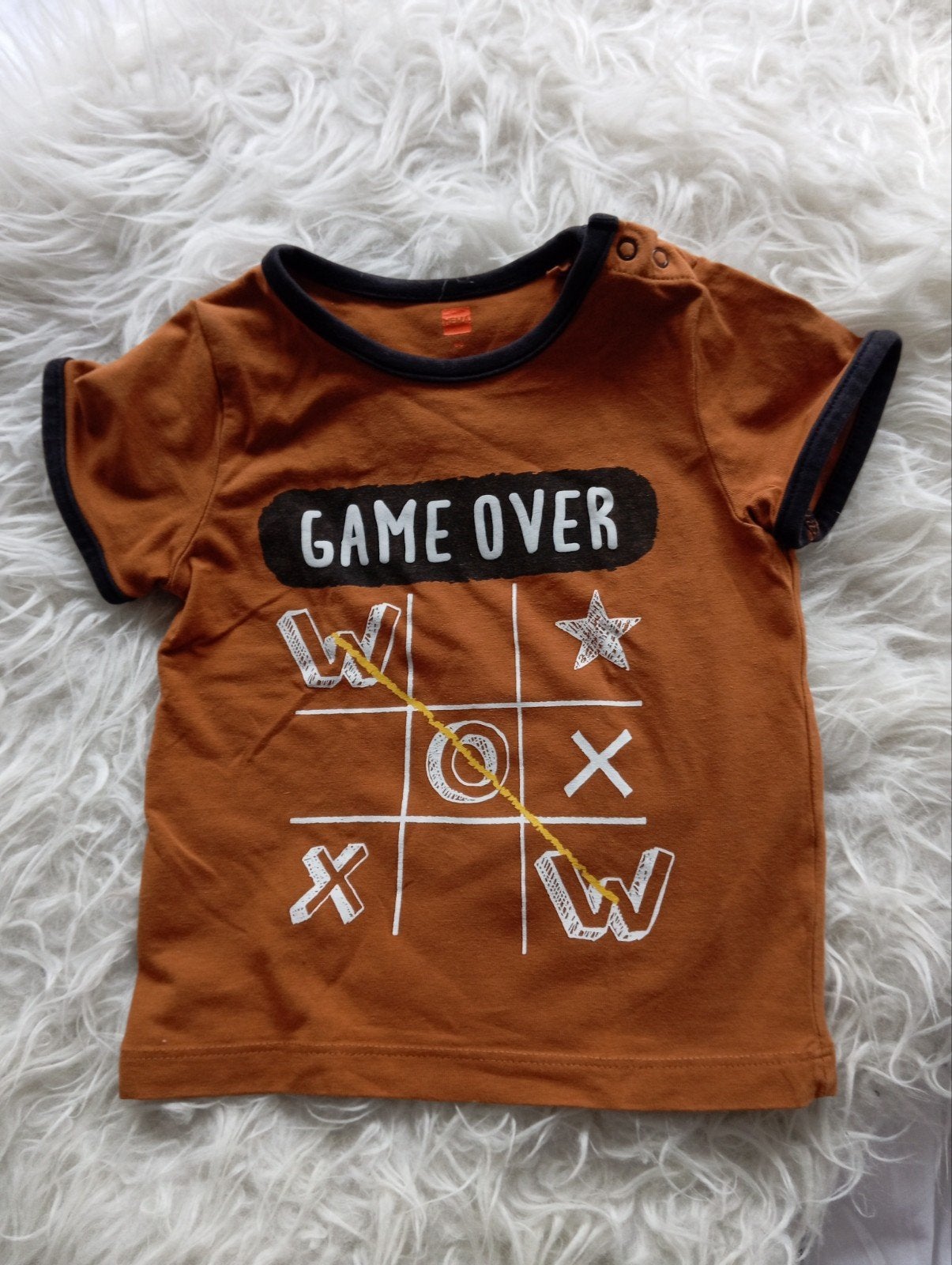 Hema T-shirt 'Game Over' maat 86, Kinderen en Baby's, Babykleding | Maat 86, Ophalen of Verzenden, Hema, Jongetje, Shirtje of Longsleeve