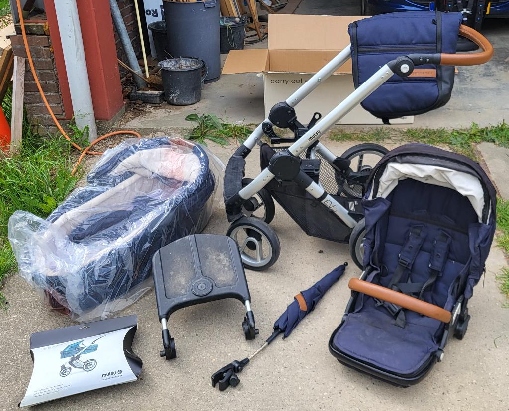 Mutsy EVO Urban Nomad, Kinderen en Baby's, Kinderwagens en Combinaties, Ophalen, Gebruikt, Mutsy, Verstelbare duwstang