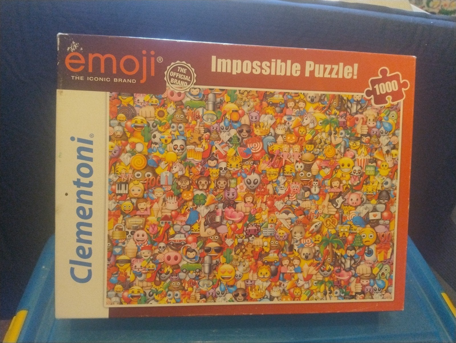 Clementoni Emoji Impossible Puzzel 1000 stukjes, Ophalen of Verzenden, 500 t/m 1500 stukjes, Zo goed als nieuw, Legpuzzel