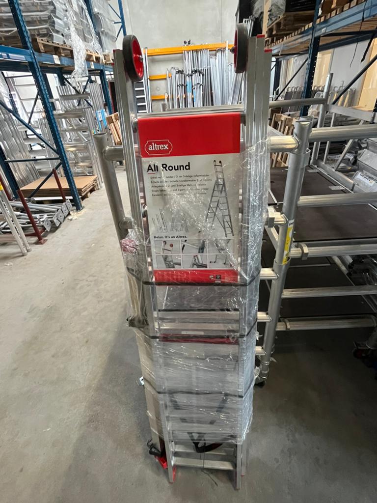 Altrex All Round ladder 3x7 sporten, Doe-het-zelf en Verbouw, Ladders en Trappen, Ophalen, Nieuw, Ladder, Opvouwbaar of Inschuifbaar