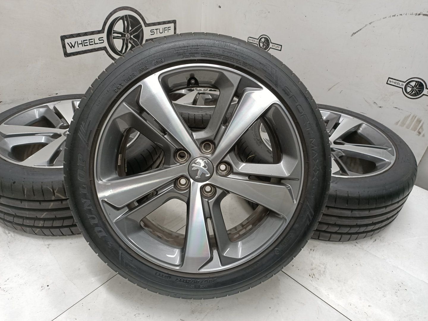 Peugeot 308  lichtmetaal velgen 17"inch 5x108, Gebruikt, -, -, Banden en Velgen