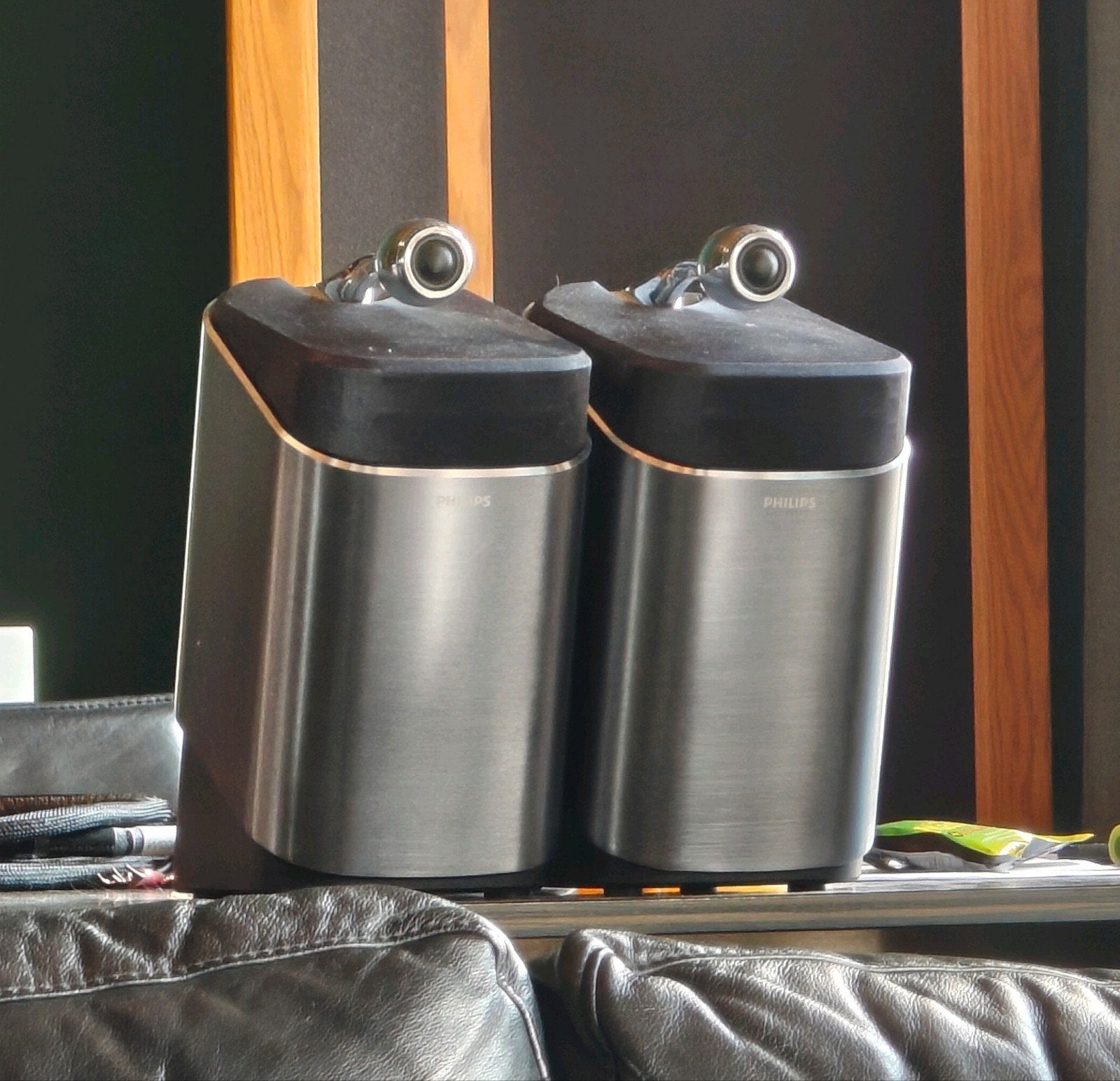 Philips SoundSphere MCD 900 Luidsprekers RVS, Ophalen, Stereo speakers, Philips, Gebruikt