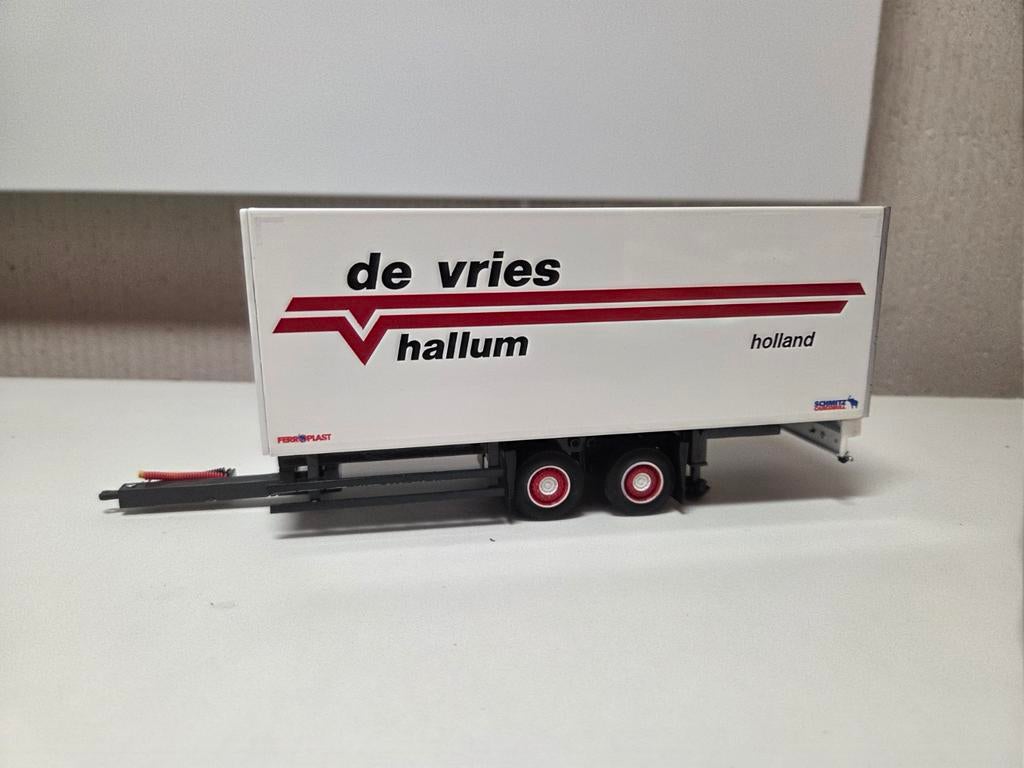 WSI aanhanger de Vries Hallum, Hobby en Vrije tijd, Modelauto's | 1:50, Ophalen of Verzenden, Zo goed als nieuw, Bus of Vrachtwagen