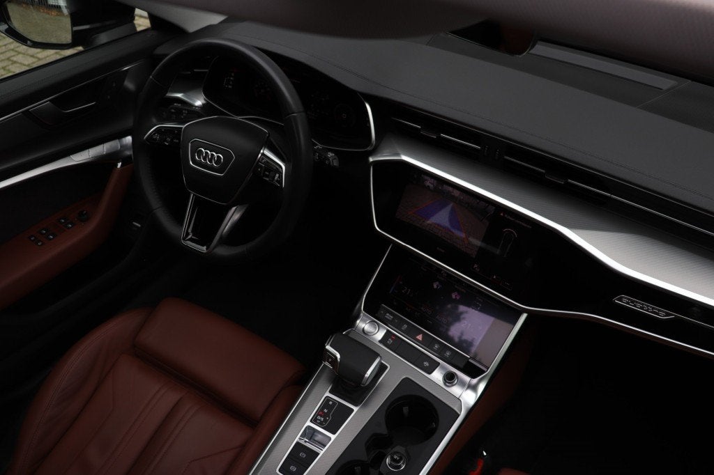 Audi A6 45 TFSI Quattro (245PK) AUT Sport Lease Edition/ORIG, Auto's, Gebruikt, 4 cilinders, Zwart, 102 €/maand