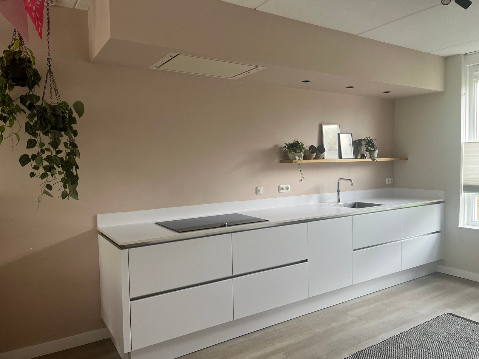 Moderne witte keuken met inclusief Neff apparatuur, Ophalen, Gebruikt, Wit, Dubbelwandige keuken