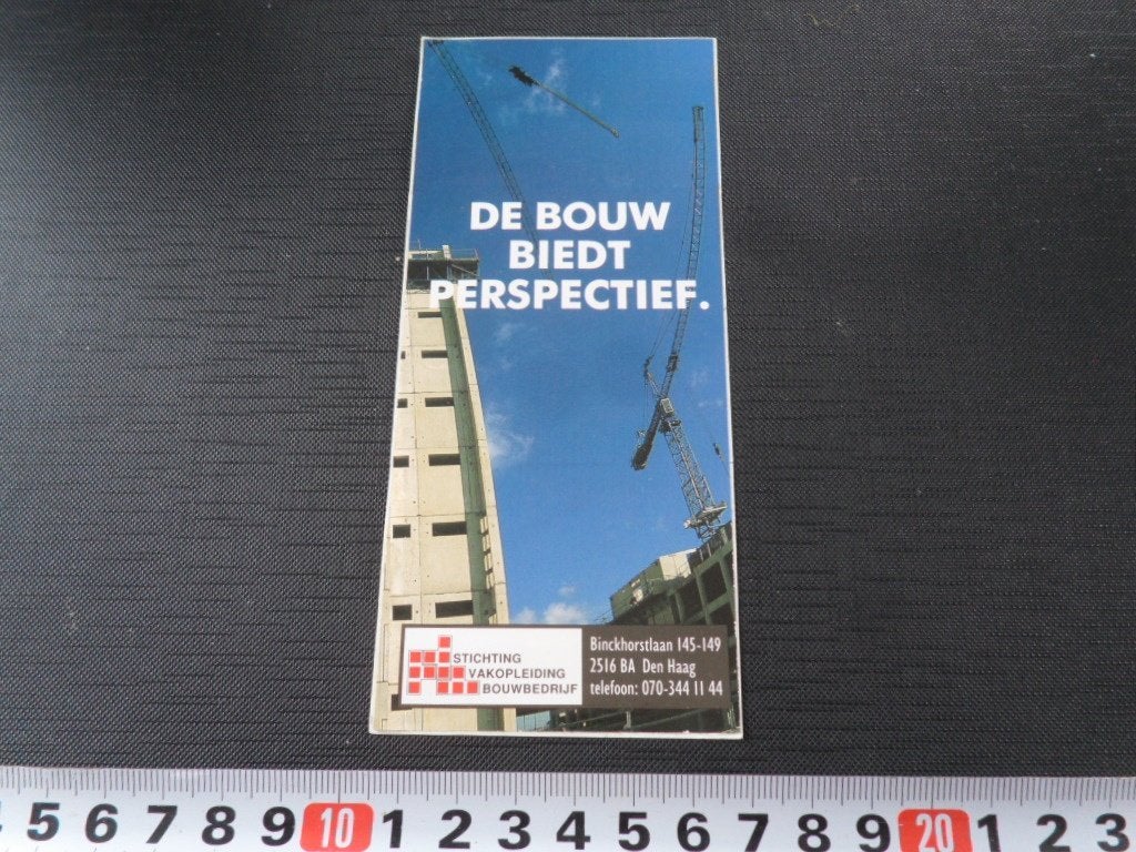 sticker Den Haag De bouw biedt perspectief SVB, Verzamelen, Stickers, Zo goed als nieuw, Ophalen