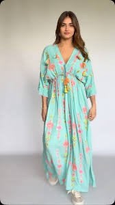 Ibizajurk bohemian jurk jurkje ibiza blauw neon 48 50?, Blauw, Maat 46/48 (XL) of groter, Nieuw, Ophalen of Verzenden