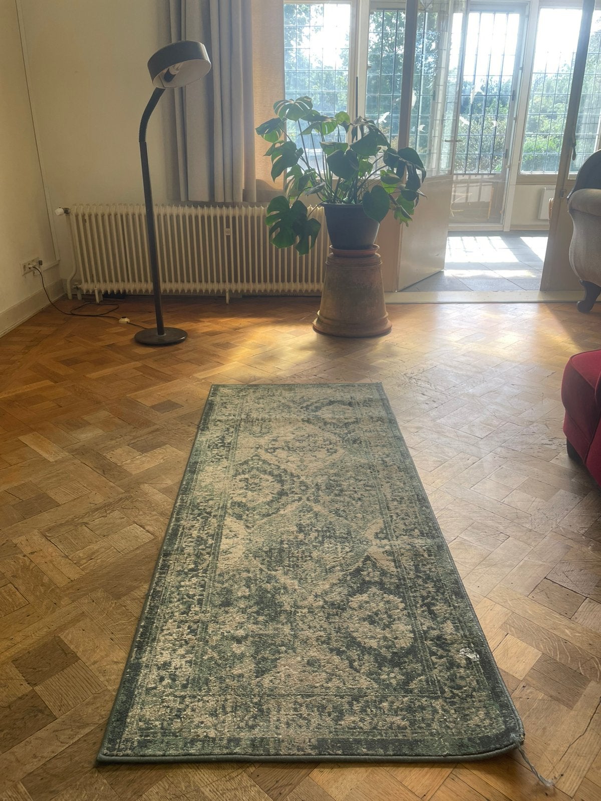 Prachtig laagpolig vloerkleed Vintage uitstraling, Ophalen, Beige, 200 cm of meer, Zo goed als nieuw