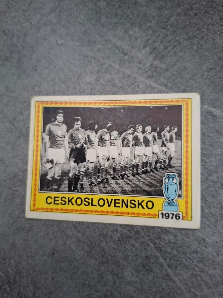 Panini Euro 80 Italië. Historiesticker Tjechoslowakije 1976., Verzenden, Zo goed als nieuw, Sticker