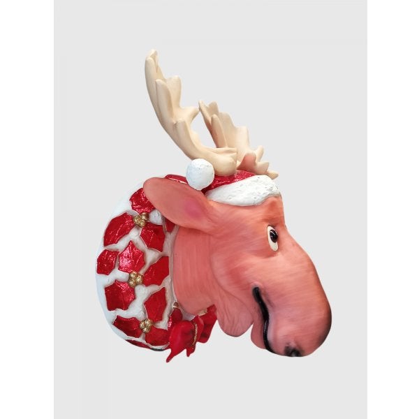 Funny Reindeer Head – Rendier Hoogte 55 cm, Ophalen, HorecaBeelden, Nieuw, HorecaBeelden