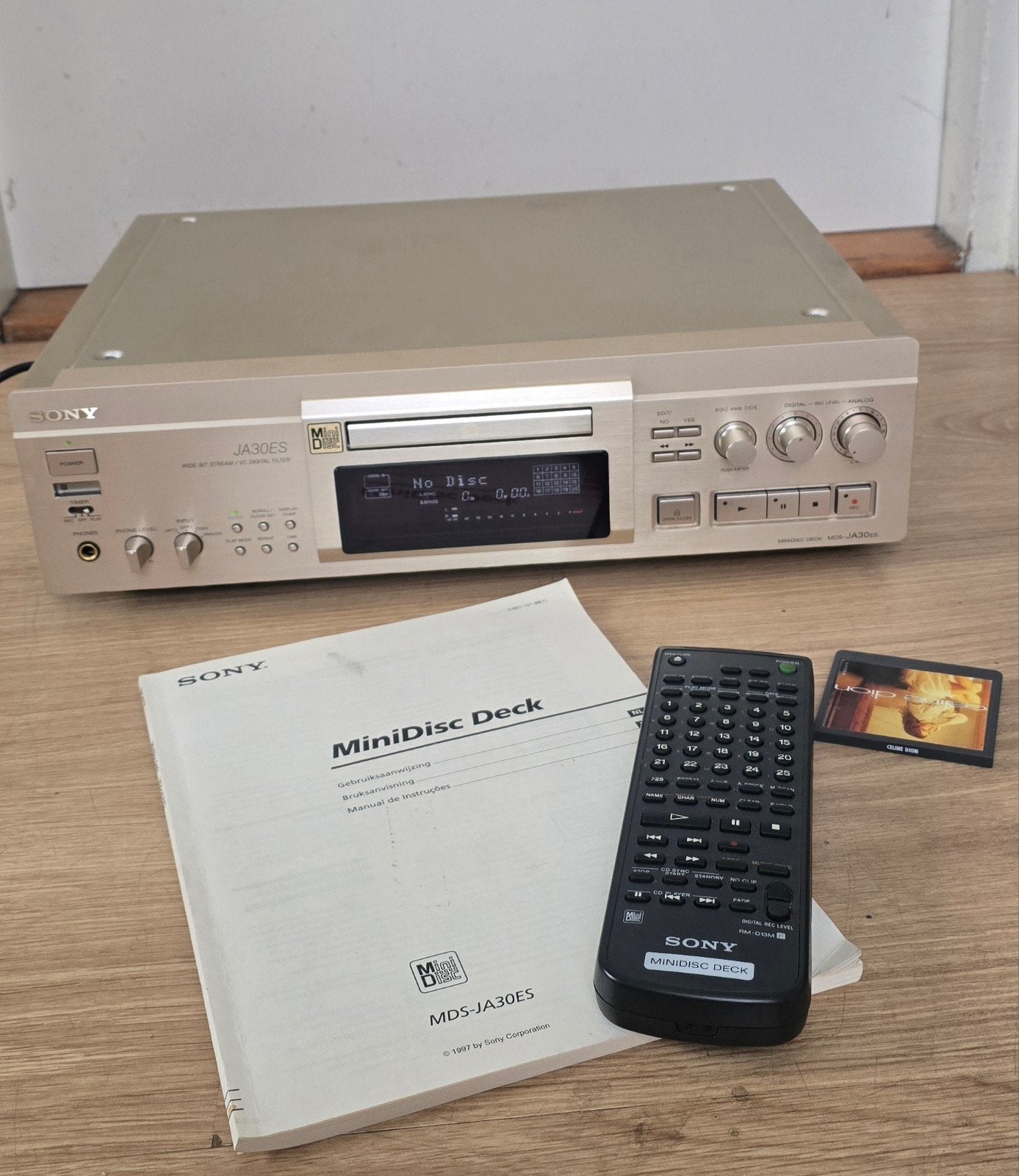 Sony MDS-JA30ES Minidisc- ❗️ defect❗️, Ophalen of Verzenden, Minidisc-recorder