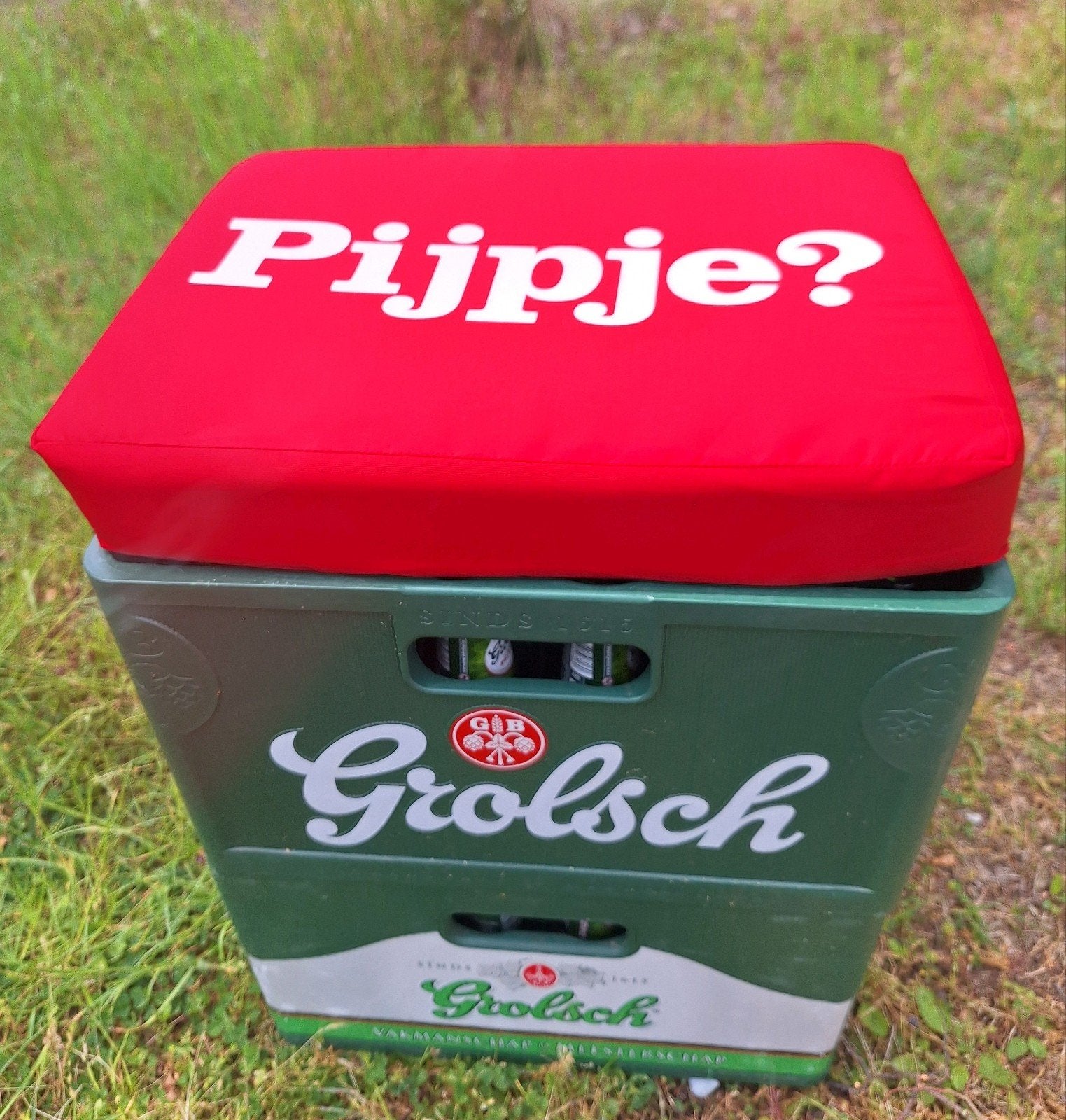 BNN kratkussen, Verzamelen, Biermerken, Gebruikt, Grolsch, Ophalen of Verzenden