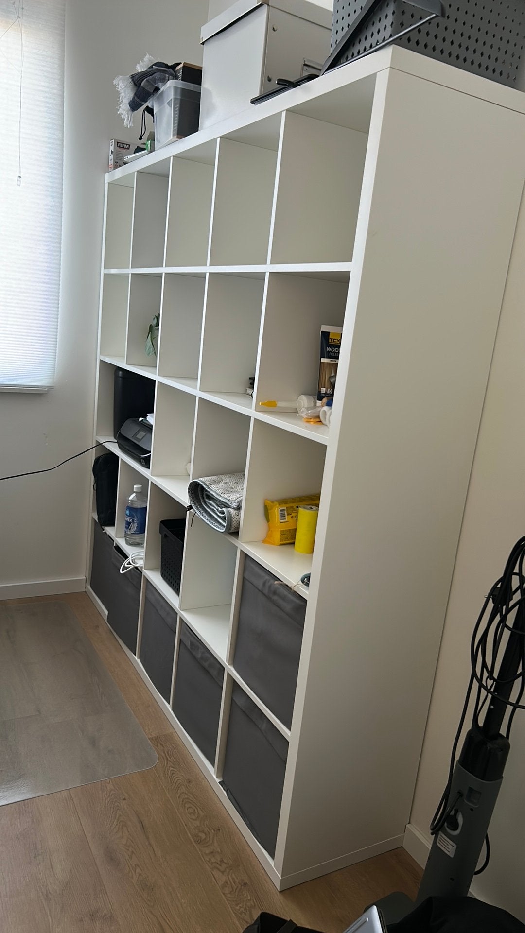 Witte IKEA Kallax kast, Ophalen, Gebruikt, 150 tot 200 cm, 150 tot 200 cm