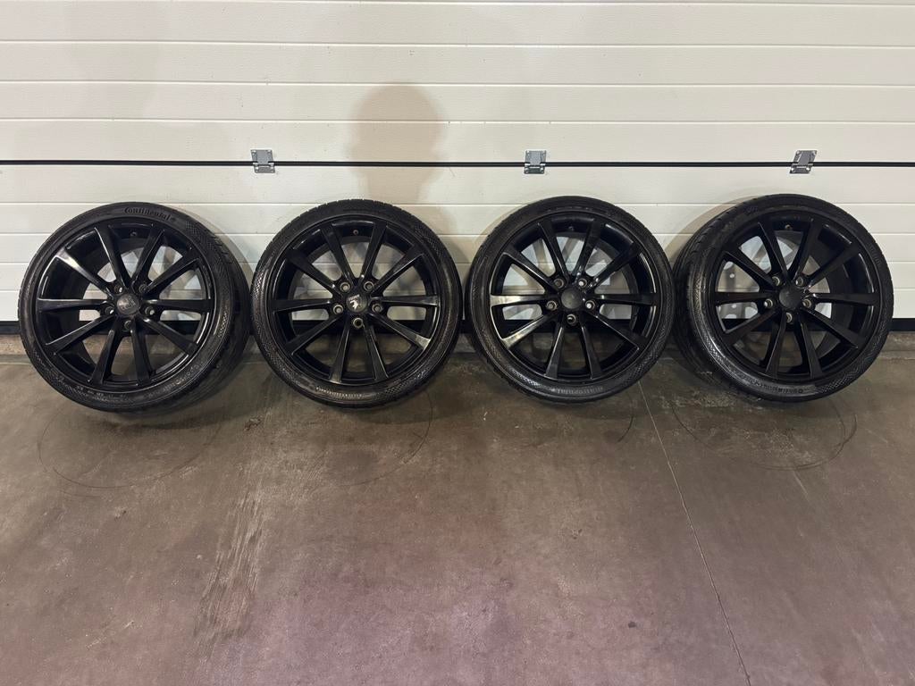 Suzuki Swift Sport Wielset Met Zomerbanden ContiSport3, Ophalen, Gebruikt, Banden en Velgen, 17 inch