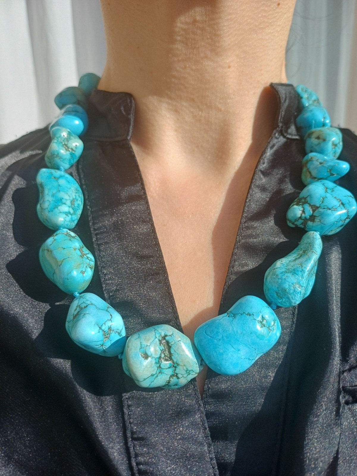 Vanoli collier /  ketting van turquoise, Daiva1973@hotmail.com, Vanoli, Blauw, Amsterdam