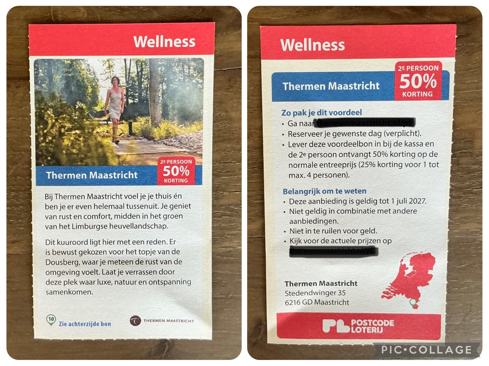 Kortingsbon voor sauna Thermen Maastricht (KWF), Tickets en Kaartjes, Twee personen, Kortingsbon, Spa of Sauna