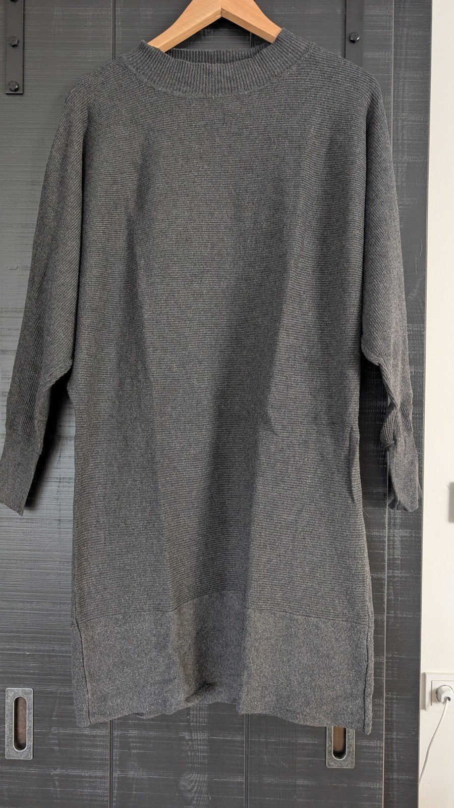 grijs gebreide trui- jurk L, Primark, Maat 42/44 (L), Ophalen of Verzenden, Zo goed als nieuw